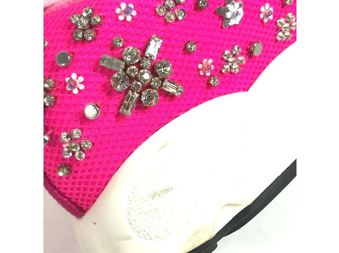 Sneakers in rete rosa Christian Dior - vista 12