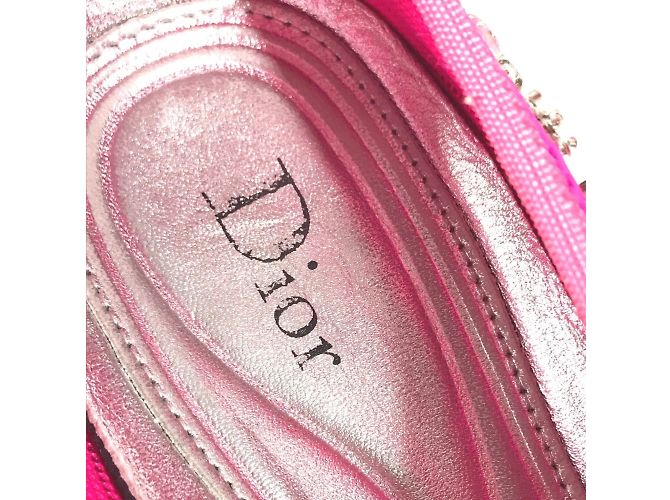 Sneakers in rete rosa Christian Dior - vista 13