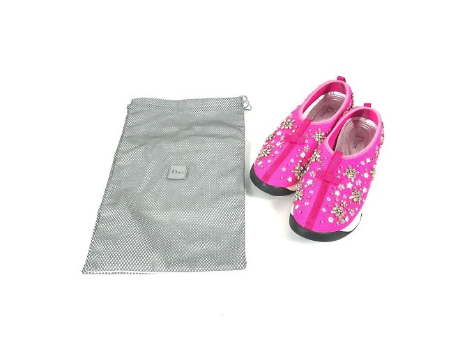 Sneakers in rete rosa Christian Dior - vista 16