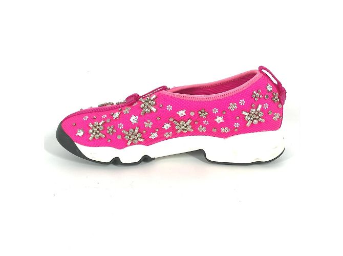 Sneakers in rete rosa Christian Dior - vista 5