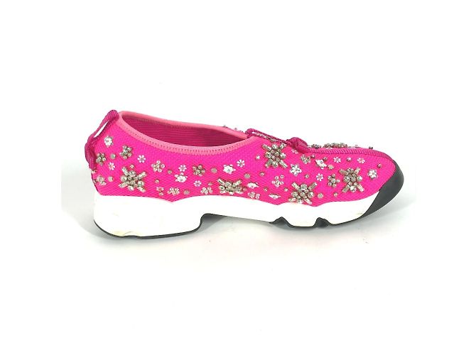 Sneakers in rete rosa Christian Dior - vista 6