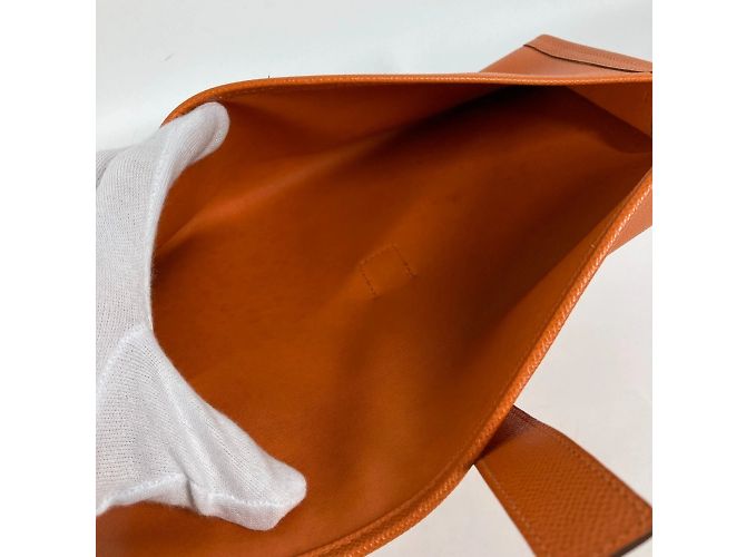 Borsa Clutch Hermès Jige Elan 29 Arancione - vista 12