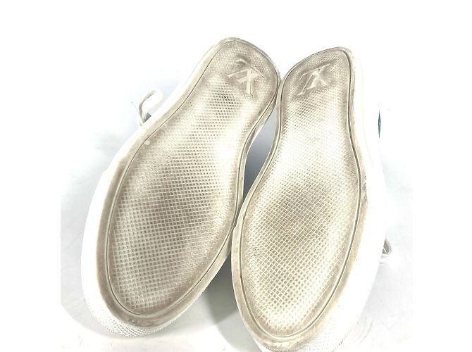 Sneakers in denim Monogram Louis Vuitton Blu - vista 11