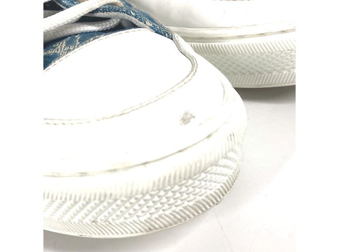 Sneakers in denim Monogram Louis Vuitton Blu - vista 8