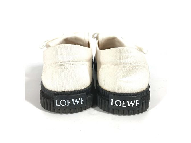 Sneakers in tela/gomma bicolore Loewe Anagram Nero Bianco - vista 3