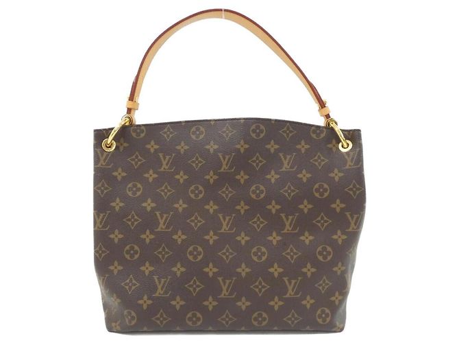 Borsa a Spalla Graceful PM Monogramma Louis Vuitton Marrone Beige - vista 2