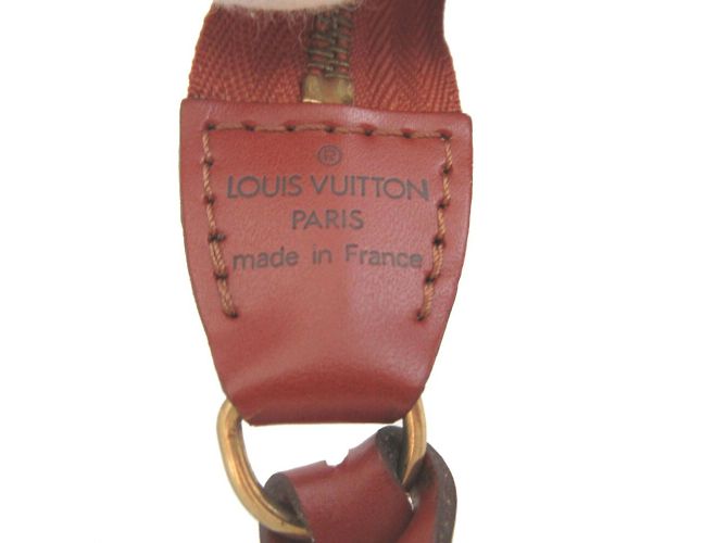 Pochette in pelle Epi Louis Vuitton Marrone - vista 7