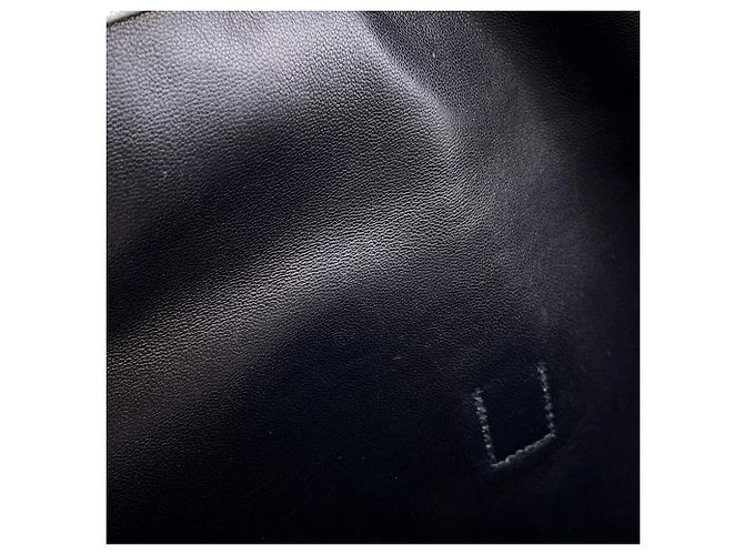 Borsa Clutch Hermès Jige Elan in Capra Mysore Argento - vista 13