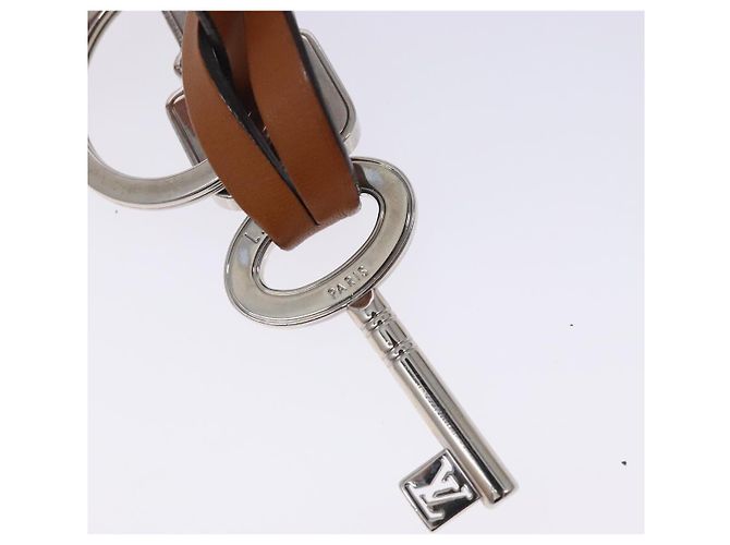LOUIS VUITTON Portachiavi da Viaggio metallo Argento M67365 LV Auth 132497 - vista 10