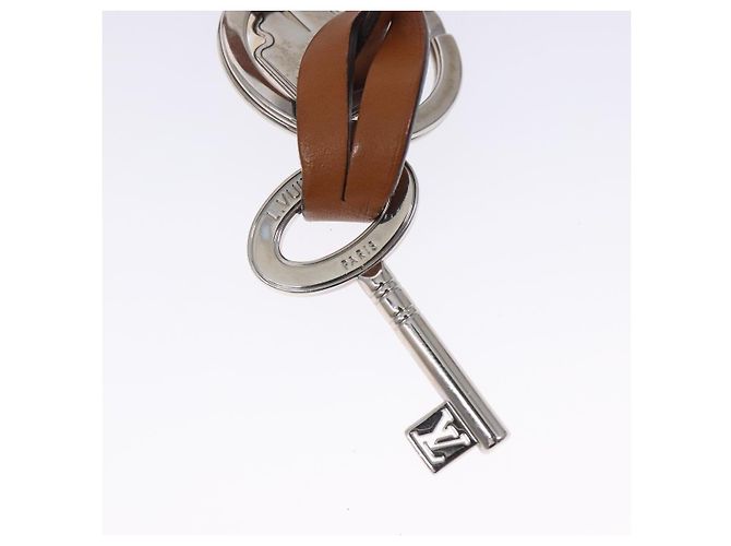 LOUIS VUITTON Portachiavi da Viaggio metallo Argento M67365 LV Auth 132497 - vista 15
