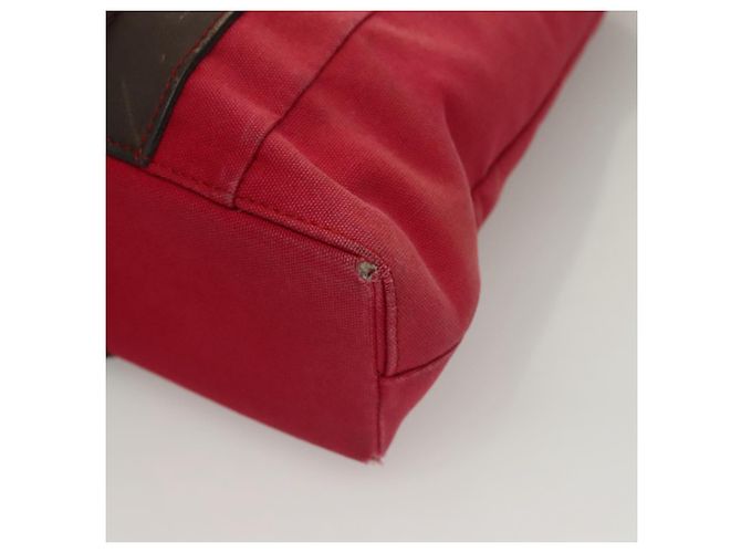 Hermès HERMES Toroca Horizontal PM Handtasche Canvas Rot Auth bs28114 - Ansicht 14