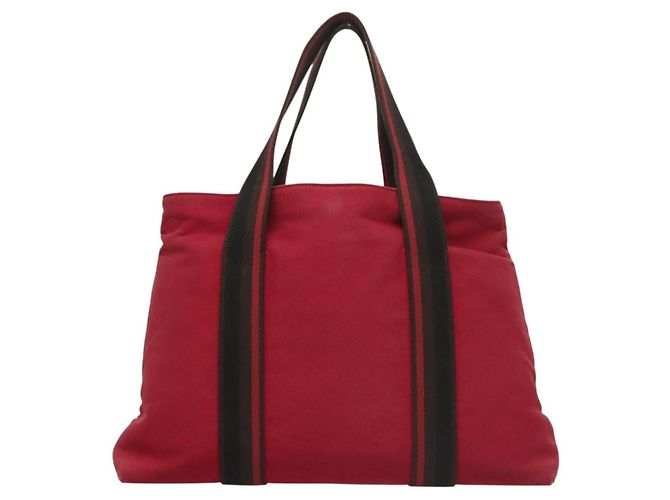 Hermès HERMES Toroca Horizontal PM Handtasche Canvas Rot Auth bs28114 - Ansicht 2