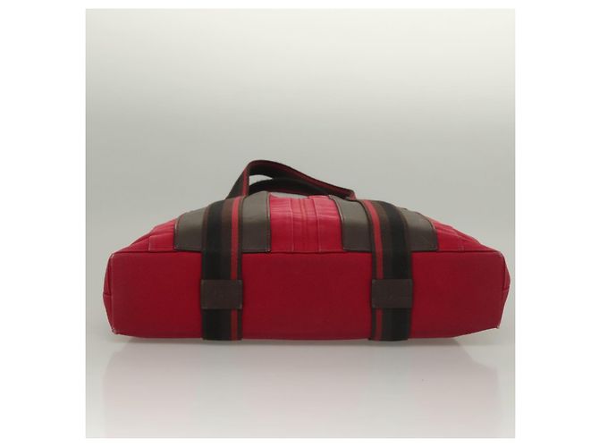 Hermès HERMES Toroca Horizontal PM Handtasche Canvas Rot Auth bs28114 - Ansicht 5