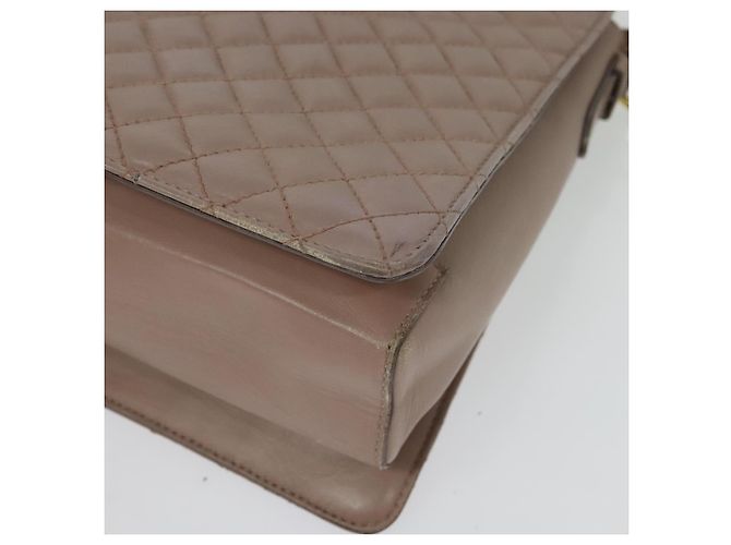Borsa a Spalla Vala in Pelle Rosa Oro Auth BA4203 di Salvatore Ferragamo D'oro - vista 15