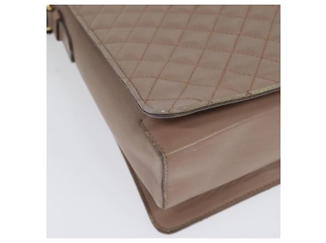 Borsa a Spalla Vala in Pelle Rosa Oro Auth BA4203 di Salvatore Ferragamo D'oro - vista 16