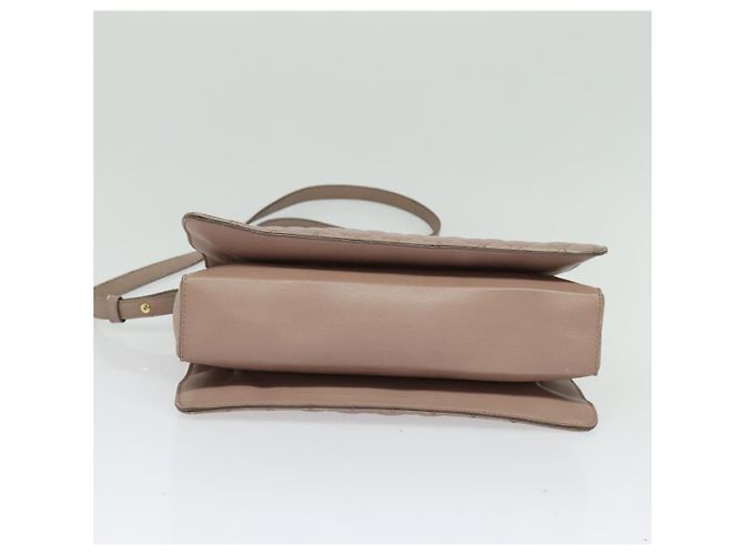 Borsa a Spalla Vala in Pelle Rosa Oro Auth BA4203 di Salvatore Ferragamo D'oro - vista 5