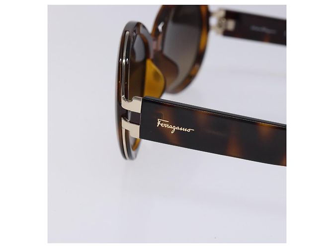 Gafas de sol Salvatore Ferragamo de plástico marrón Auth BA4243 Castaño - vista 10