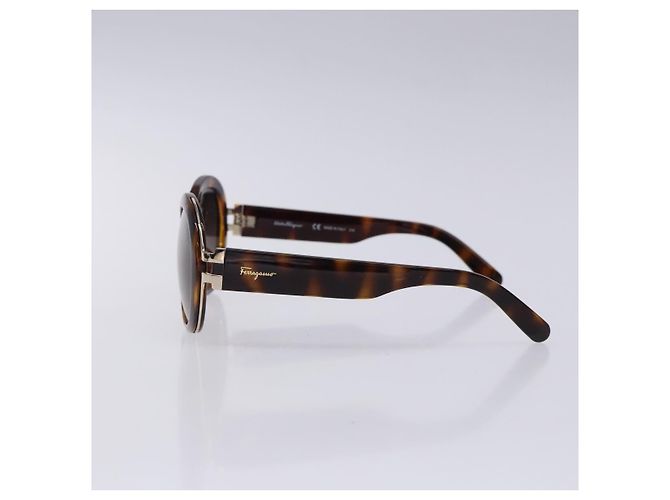 Gafas de sol Salvatore Ferragamo de plástico marrón Auth BA4243 Castaño - vista 4
