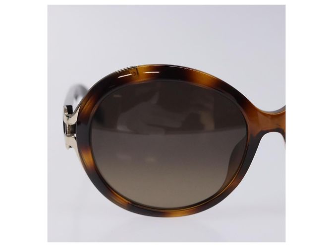 Gafas de sol Salvatore Ferragamo de plástico marrón Auth BA4243 Castaño - vista 6