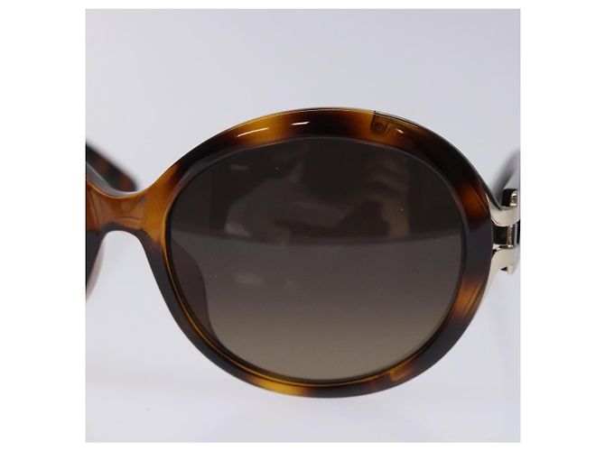 Gafas de sol Salvatore Ferragamo de plástico marrón Auth BA4243 Castaño - vista 7