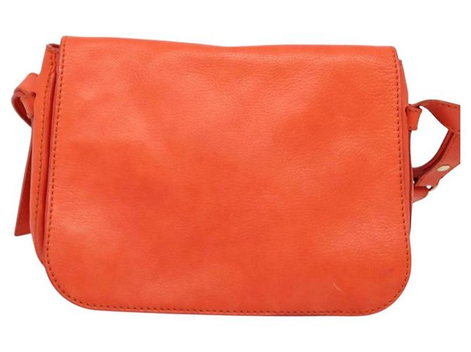 Céline Borsa a Spalla CELINE in Pelle Arancione Oro Auth bs28303 D'oro - vista 13