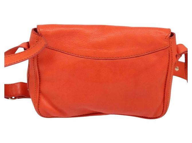 Céline Borsa a Spalla CELINE in Pelle Arancione Oro Auth bs28303 D'oro - vista 2