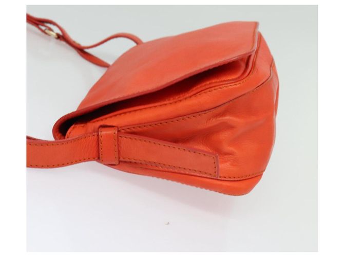 Céline Borsa a Spalla CELINE in Pelle Arancione Oro Auth bs28303 D'oro - vista 3