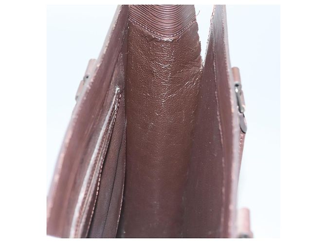 LOUIS VUITTON Borsa Sac Plat Epi Mocha M5908D LV Auth 135472 Marrone - vista 19