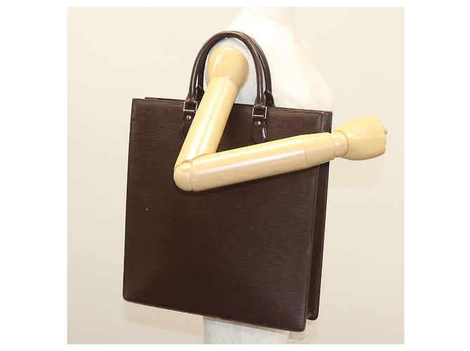 LOUIS VUITTON Borsa Sac Plat Epi Mocha M5908D LV Auth 135472 Marrone - vista 21
