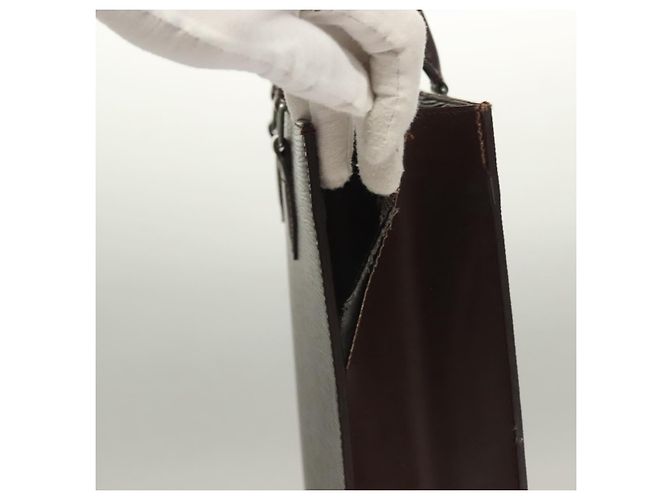 LOUIS VUITTON Borsa Sac Plat Epi Mocha M5908D LV Auth 135472 Marrone - vista 4