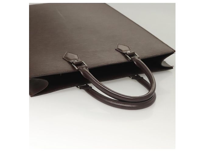 LOUIS VUITTON Borsa Sac Plat Epi Mocha M5908D LV Auth 135472 Marrone - vista 7