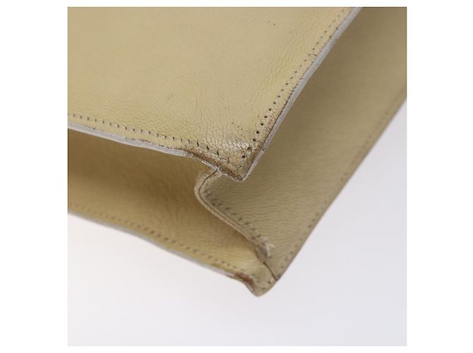 Borsa a Spalla in Pelle Beige Oro GUCCI 001 3444 1801 Auth 132039 - vista 15