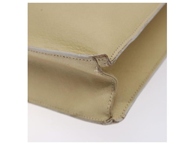 Borsa a Spalla in Pelle Beige Oro GUCCI 001 3444 1801 Auth 132039 - vista 16