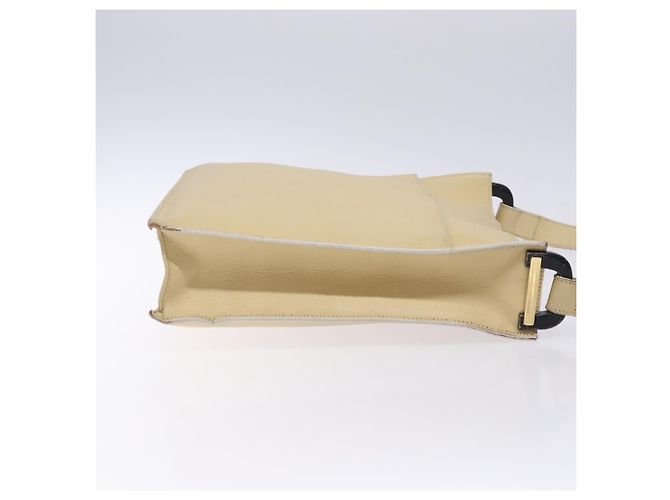 Borsa a Spalla in Pelle Beige Oro GUCCI 001 3444 1801 Auth 132039 - vista 3