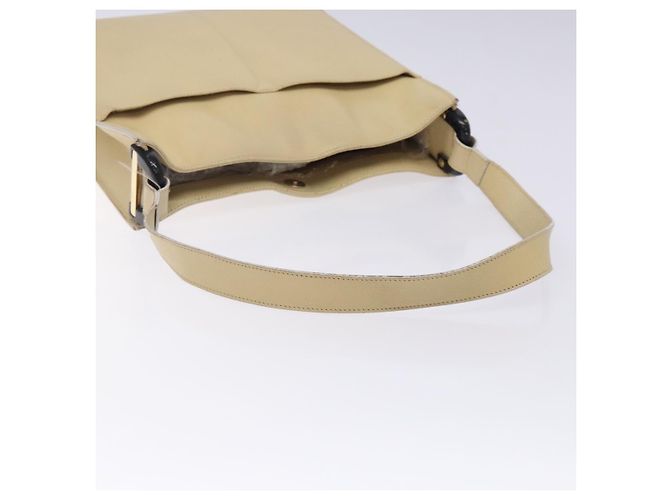 Borsa a Spalla in Pelle Beige Oro GUCCI 001 3444 1801 Auth 132039 - vista 7