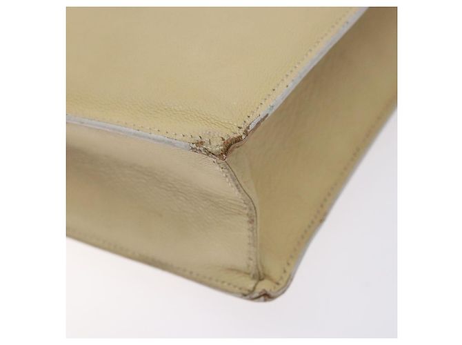 Borsa a Spalla in Pelle Beige Oro GUCCI 001 3444 1801 Auth 132039 - vista 8