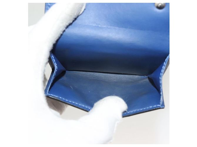 LOUIS VUITTON Portafoglio Compatto Taigalama Discovery Blu M67620 Auth 134375 - vista 11