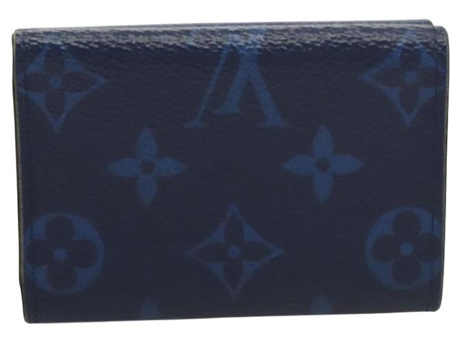 LOUIS VUITTON Portafoglio Compatto Taigalama Discovery Blu M67620 Auth 134375 - vista 2