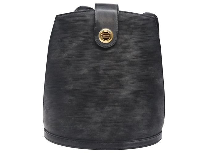 LOUIS VUITTON Bolsa de Ombro Epi Cluny Preta M52252 LV Auth gh354 Preto - vista 13