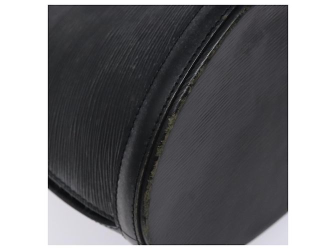 LOUIS VUITTON Bolsa de Ombro Epi Cluny Preta M52252 LV Auth gh354 Preto - vista 14
