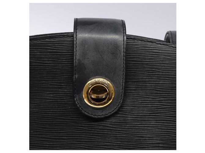 LOUIS VUITTON Bolsa de Ombro Epi Cluny Preta M52252 LV Auth gh354 Preto - vista 17