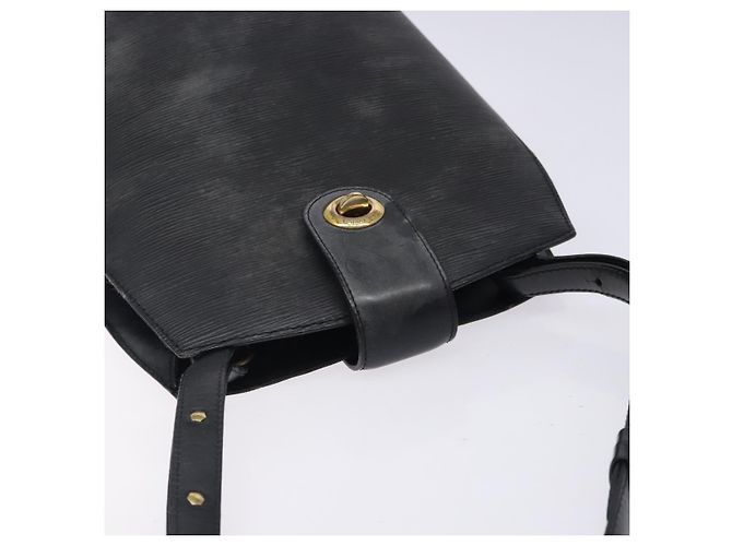 LOUIS VUITTON Bolsa de Ombro Epi Cluny Preta M52252 LV Auth gh354 Preto - vista 6