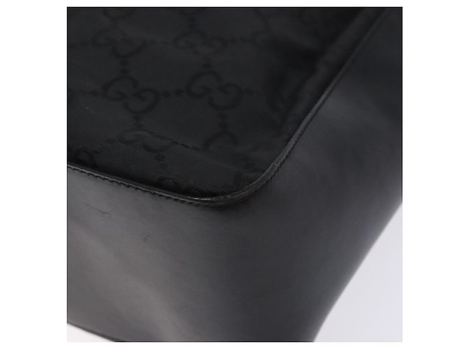 Borsa a Spalla GG Canvas Gucci Nylon Nero Argento 001 3766 Auth BA4115 - vista 15