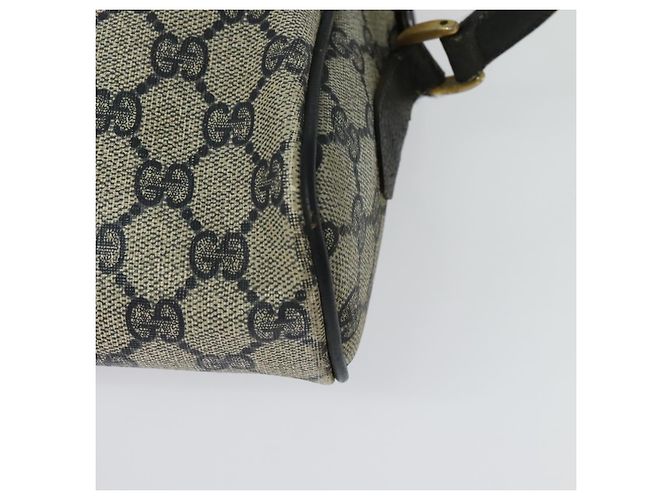 Borsa a Spalla Gucci GG Supreme Sherry Line PVC Blu Navy Oro 98 02 005 Auth BA4122 D'oro - vista 16