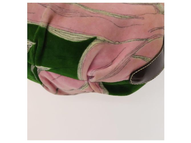 Borsa Miu Miu in Velluto 2 in 1 Rosa Argento Auth 131588 - vista 15