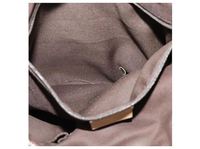 Borsa a Spalla GG Canvas Gucci Beige Oro 203257 Auth 134640 D'oro - vista 20
