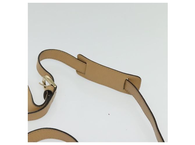 Borsa a Spalla GG Canvas Gucci Beige Oro 203257 Auth 134640 D'oro - vista 8