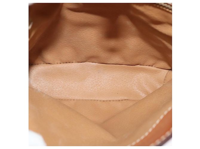 Céline Borsa a Spalla in Tela Macadam CELINE PVC Beige Oro Auth 132542 D'oro - vista 10