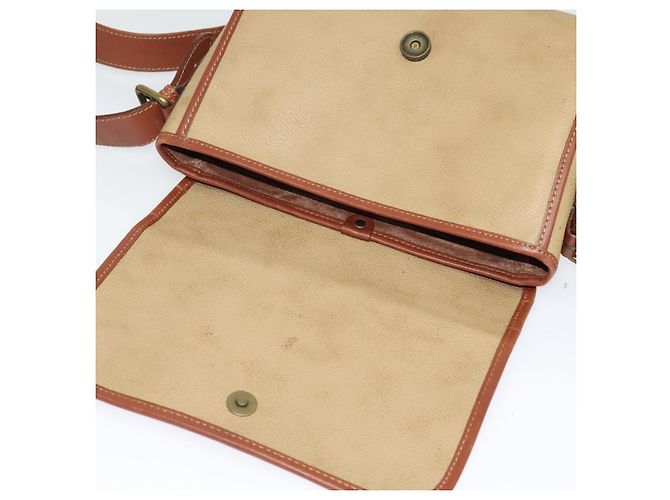 Autre Marque Borsa a Spalla Burberrys in Tela PVC Beige Oro Auth bs28159 D'oro - vista 10