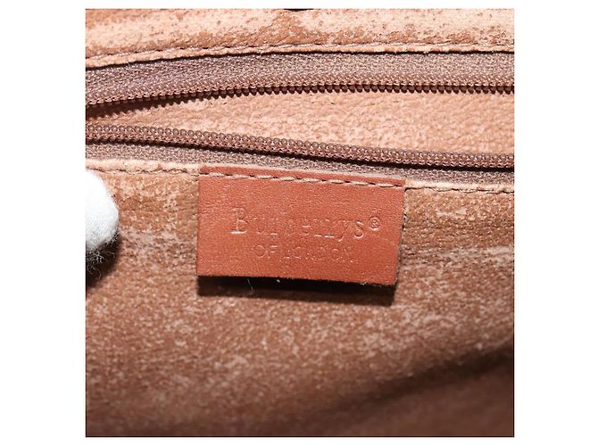 Autre Marque Borsa a Spalla Burberrys in Tela PVC Beige Oro Auth bs28159 D'oro - vista 11